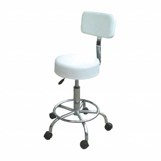 SkinMate Compact Stool With Backrest & Footrest