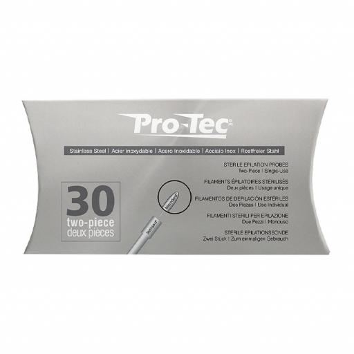 Pro-Tec Two Piece F Shank Stainless Steel Needles Size 002 Pack of 30