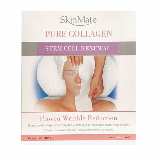 SkinMate Pure Collagen Anti-Ageing Stem Cell Renewal Masks A4 Sheets