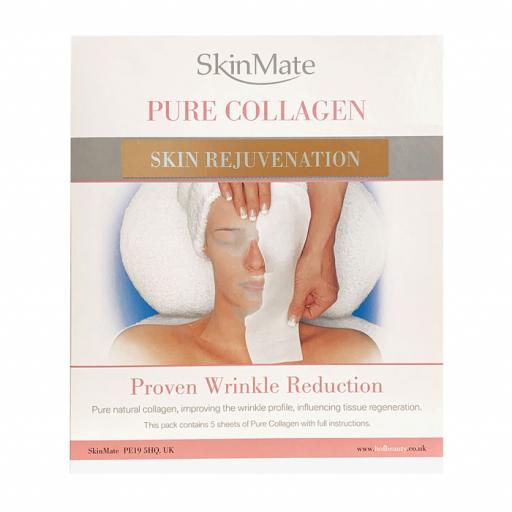 SkinMate Pure Collagen Anti-Ageing Rejuvenation Masks A4 Sheets